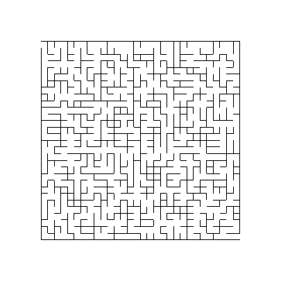Labyrinth um 90 Grad gedreht in LaTeX.