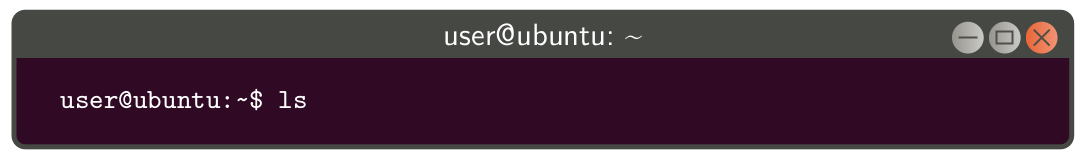 Beispiel Terminal Ubuntu