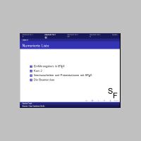 Aufzählungen und Listen dagestellt mit Beamer Class Usetheme Berlin