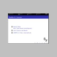Literaturverzeichnis dagestellt mit Beamer Class Usethme Darmstadt
